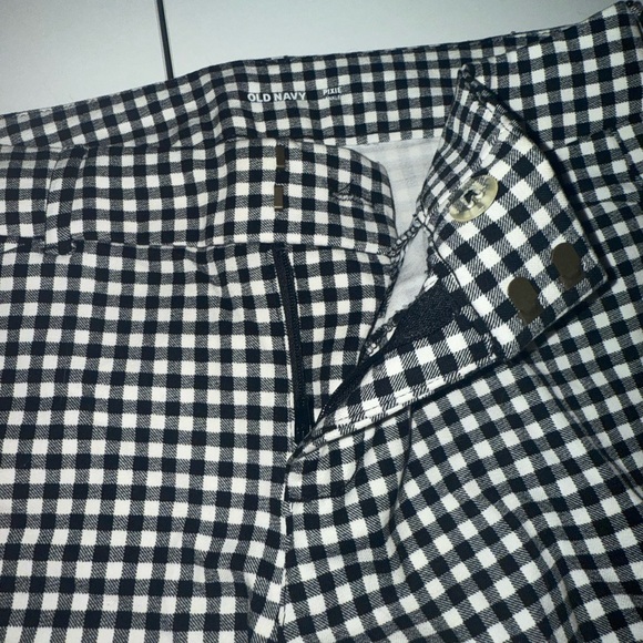 Old Navy Black and White Plaid Pants - Picture 4 of 7